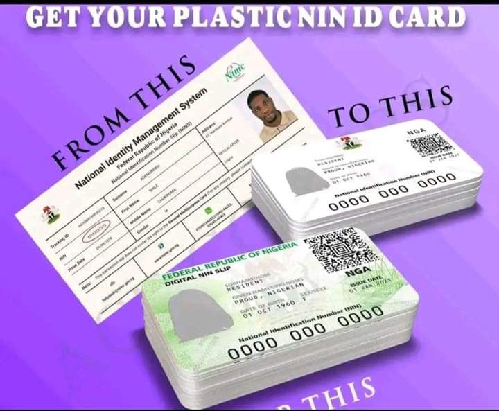 Plastic NIN ID card upgrade from paper slip to durable card